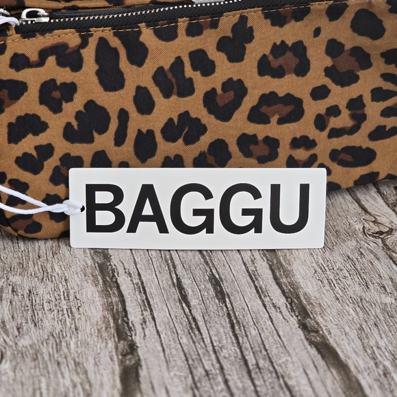*NWT* BAGGU Leopard Print Pochette Shoulder Bag - Picture 5 of 10